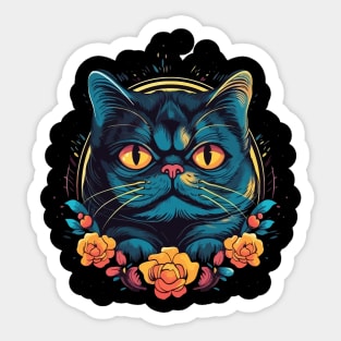 Exotic Shorthair Smiling Sticker